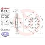 Brembo Prime Line UV Coated Vented Brake Disc (09.C545.11)