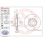 Brembo Prime Line UV Coated Vented Brake Disc (09.C658.11)