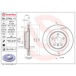 Brembo Prime Line UV Coated Vented Brake Disc (09.C743.11)