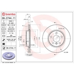 Brembo Prime Line UV Coated Vented Brake Disc (09.C744.11)
