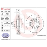 Brembo Prime Line UV Coated Vented Brake Disc (09.C825.11)
