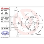 Brembo Prime Line UV Coated Vented Brake Disc (09.C929.11)