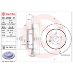 Brembo Prime Line UV Coated Vented Brake Disc (09.C930.11)