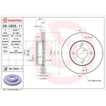 Brembo Prime Line UV Coated Vented Brake Disc (09.C935.11) Fits: Suzuki