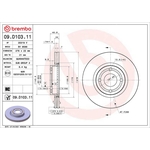 Brembo Prime Line UV Coated Vented Brake Disc (09.D103.11) Fits: Ford