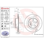 Brembo Prime Line UV Coated Vented Brake Disc (09.D112.11) Fits: BMW