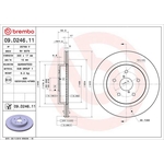 Brembo Prime Line UV Coated Vented Brake Disc (09.D246.11) Fits: Subaru