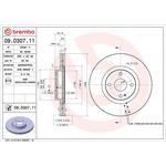 Brembo Prime Line UV Coated Vented Brake Disc (09.D307.11)