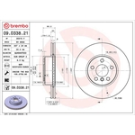 Brembo Prime Line UV Coated Vented Brake Disc (09.D338.21) Fits: BMW