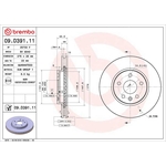 Brembo Prime Line UV Coated Vented Brake Disc (09.D391.11)
