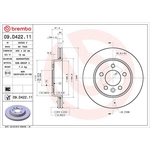 Brembo Prime Line UV Coated Vented Brake Disc (09.D422.11)