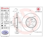 Brembo Prime Line Co-Cast Vented Two-Piece Brake Disc (09.D527.13) Fits: Mercedes