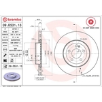 Brembo Prime Line Co-Cast Vented Two-Piece Brake Disc (09.D531.13) Fits: Mercedes