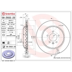 Brembo Prime Line Lightweight Vented Two-Piece Brake Disc (09.D552.23) Fits: Land Rover