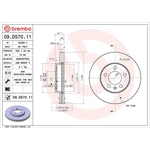 Brembo Prime Line UV Coated Vented Brake Disc (09.D570.11)