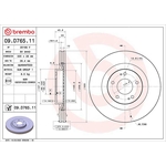 Brembo Prime Line UV Coated Vented Brake Disc (09.D765.11) Fits: Mitsubishi