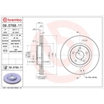 Brembo Prime Line UV Coated Vented Brake Disc (09.D769.11) Fits: Subaru