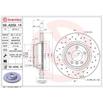 Brembo Xtra Line Vented Brake Disc - Drilled (09.A259.1X) Fits: BMW