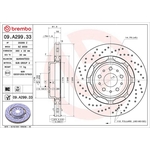 Brembo Prime Line Dual Cast Vented Two-Piece Brake Disc - Drilled (09.A299.33) Fits: Maserati