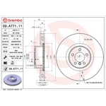 Brembo Prime Line UV Coated Vented Brake Disc (09.A771.11) Fits: Land Rover