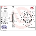Brembo Prime Line Floating Vented Two-Piece Brake Disc - Drilled (09.A804.33)