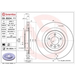 Brembo Prime Line UV Coated Vented Brake Disc (09.B504.11) Fits: Land Rover