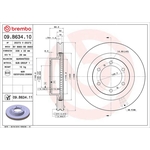 Brembo Prime Line UV Coated Vented Brake Disc (09.B634.11)