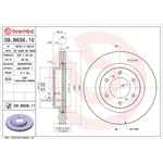 Brembo Prime Line UV Coated Vented Brake Disc (09.B636.11)