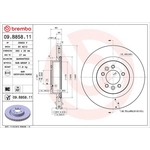 Brembo Prime Line UV Coated Vented Brake Disc (09.B858.11) Fits: Land Rover
