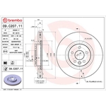 Brembo Prime Line UV Coated Vented Brake Disc (09.C207.11) Fits: Land Rover