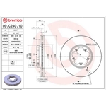 Brembo Prime Line Vented Brake Disc (09.C240.10) Fits: Ford