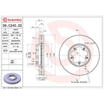 Brembo Prime Line Vented Brake Disc (09.C240.20) Fits: Ford