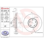 Brembo Prime Line Vented Brake Disc (09.C243.10) Fits: Ford