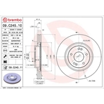 Brembo Prime Line UV Coated Vented Brake Disc (09.C245.11)