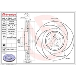 Brembo Prime Line UV Coated Vented Brake Disc - Slotted (09.C266.21) Fits: Lexus