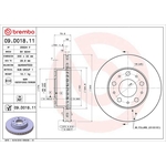 Brembo Prime Line UV Coated Vented Brake Disc (09.D018.11)