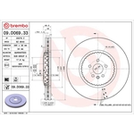 Brembo Prime Line Lightweight Vented Two-Piece Brake Disc (09.D069.33) Fits: Land Rover