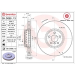 Brembo Prime Line Composite Vented Two-Piece Brake Disc (09.D095.13)