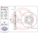 Brembo Prime Line UV Coated Vented Brake Disc (09.D209.11)