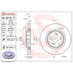 Brembo Prime Line UV Coated Vented Brake Disc (09.D218.11) Fits: Honda