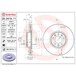 Brembo Prime Line UV Coated Vented Brake Disc (09.D419.11)