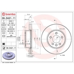 Brembo Prime Line UV Coated Vented Brake Disc (09.D421.11)