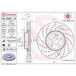 Brembo Prime Line Co-Cast Vented Two-Piece Brake Disc - Drilled (09.D524.13) Fits: Mercedes