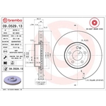 Brembo Prime Line Co-Cast Vented Two-Piece Brake Disc (09.D529.13) Fits: Mercedes