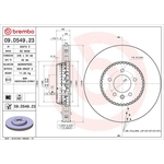Brembo Prime Line Lightweight Vented Two-Piece Brake Disc (09.D549.23) Fits: Land Rover