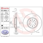 Brembo Prime Line UV Coated Vented Brake Disc (09.D608.11)