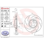 Brembo Prime Line Vented Brake Disc - Drilled (09.D762.10) Fits: Mercedes