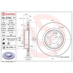 Brembo Prime Line UV Coated Vented Brake Disc (09.D764.11) Fits: Mercedes