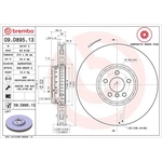 Brembo Prime Line Composite Vented Two-Piece Brake Disc (09.D895.13) Fits: BMW