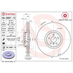 Brembo Prime Line Composite Vented Two-Piece Brake Disc (09.D897.13) Fits: BMW
